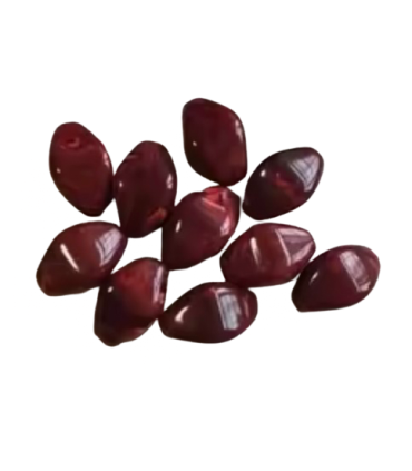 Perle Acrylique Losange - BORDEAUX
