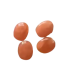 Perles Acryliques Ovales Plates Grandes - MANDARINE