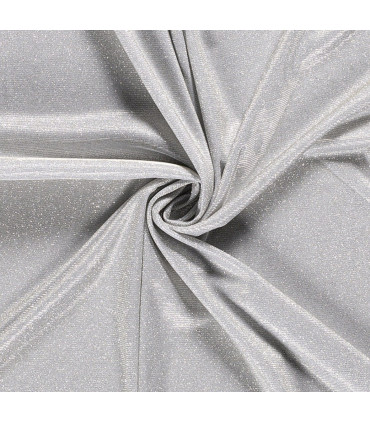 Viscose lin à paillettes - ARGENTÉ