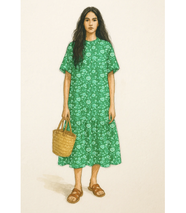 Madame IRIS : Popeline de coton bio - AMY