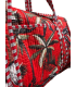 Sac polochon en matelassé indien - jungle - ROUGE