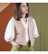 MAISON NAÏVE - Satin de coton matelassé Léo Tomette