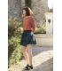 ÉGLANTINE ET ZOÉ : Viscose bagheera - VERT DARK LAGUNE