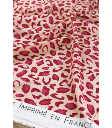 ÉGLANTINE ET ZOÉ : Viscose bagheera - ROUGE GRENADE