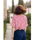 ÉGLANTINE ET ZOÉ : Viscose bagheera - ROUGE GRENADE