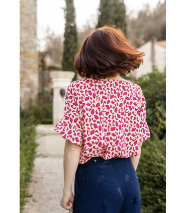 ÉGLANTINE ET ZOÉ : Viscose bagheera - ROUGE GRENADE