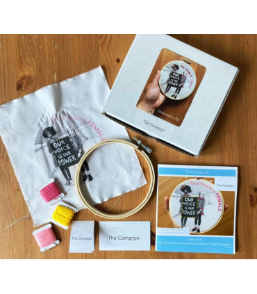 The Comptoir : Kit de broderie - La Voix Des Femmes