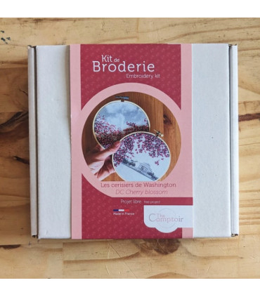 The Comptoir : Kit de broderie - Cerisiers en Fleurs