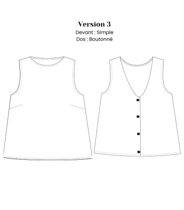 LISE TAILOR - Le débardeur ALIA