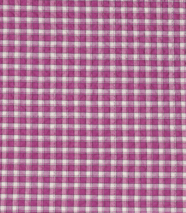 COUSETTE - Poly Coton Vichy SHINY - MAGENTA
