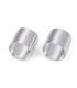 Perles : tube en métal 4mm - ARGENT