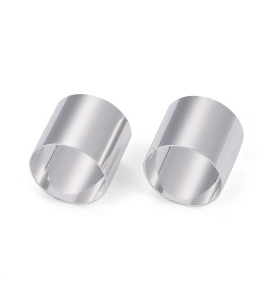 Perles : tube en métal 4mm - ARGENT
