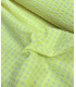 SEERSUCKER Vichy - JAUNE et BLANC - FLUO