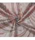 Jacquard paon - ROSE et LUREX