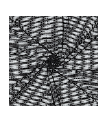 Tissu filet en coton - NOIR