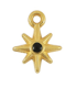 Pendentif étoile - DORÉ et NOIR