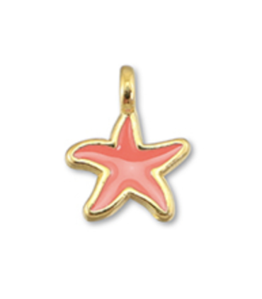Pendentif étoile de mer - ORANGE