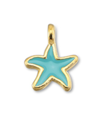Pendentif étoile de mer - TURQUOISE