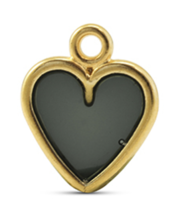 Pendentif coeur - NOIR