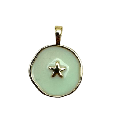 Pendentif étoile sur fond - JADE
