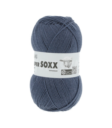 LANGYARNS - SuperSOXX 6ply - JEAN FONCÉ