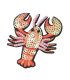 Thermocollant - Homard - Sequins et Diamants