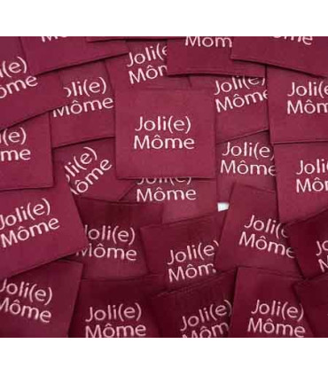 Etiquette Tissée à coudre : Joli(e) Môme - BORDEAUX