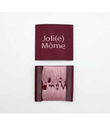 Etiquette Tissée à coudre : Joli(e) Môme - BORDEAUX