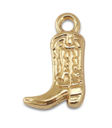 Pendentif botte de cowboy - DORÉ