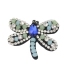 Broche en perles brodée - LIBELLULE