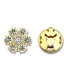 Cache-Boutons - Marguerite - DORÉ et CRISTAL
