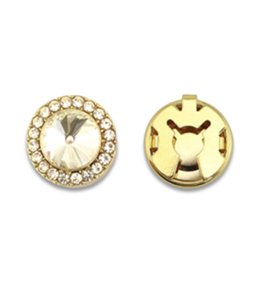 Cache-Boutons - Rond - DORÉ et CRISTAL