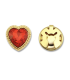 Cache-Boutons - Coeur Diamant - ROUGE