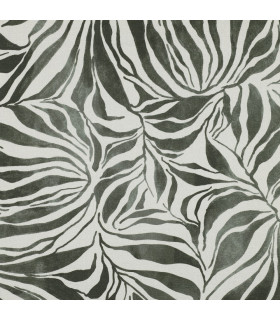 Canvas coton - Monstera - CRÈME et VERT