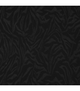 Jacquard de Viscose - Zèbre - NOIR