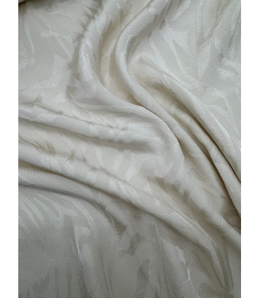 Jacquard de Viscose - Zèbre - ÉCRU