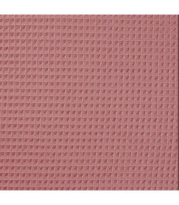 NID d'abeille de coton ROSE INDIEN - OEKO TEX