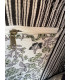 Sac polochon en matelassé indien fleuris - SAUGE, GRIS et NOIR