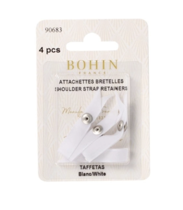 Bohin Attaches bretelles - BLANC