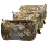Set de 3 trousses indiennes - Fleurs - OCRE
