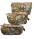 Set de 3 trousses indiennes - Fleurs - OCRE