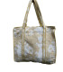 Tote bag indien matelassé Zippé - Imprimé ethnique - BEIGE