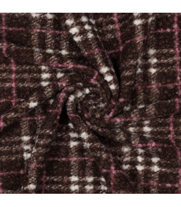 Bouclette Tartan – MARRON & BORDEAUX