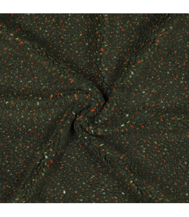 TEDDY fausse fourrure – Tweed KAKI