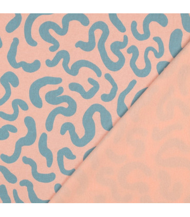 POPPY : Sweat abstrait - PÊCHE