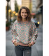 POPPY : Sweat abstrait - PÊCHE