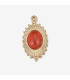 Pendentif ovale - ROUGE