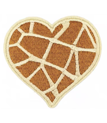 Thermocollant - Coeur Girafe  - MARRON et BEIGE