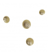 Bouton Métal Boule sur pied : 20mm - DORÉ