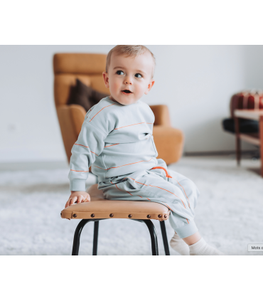 SEE YOU AT SIX : French Terry Verticals - BLEU BÉBÉ